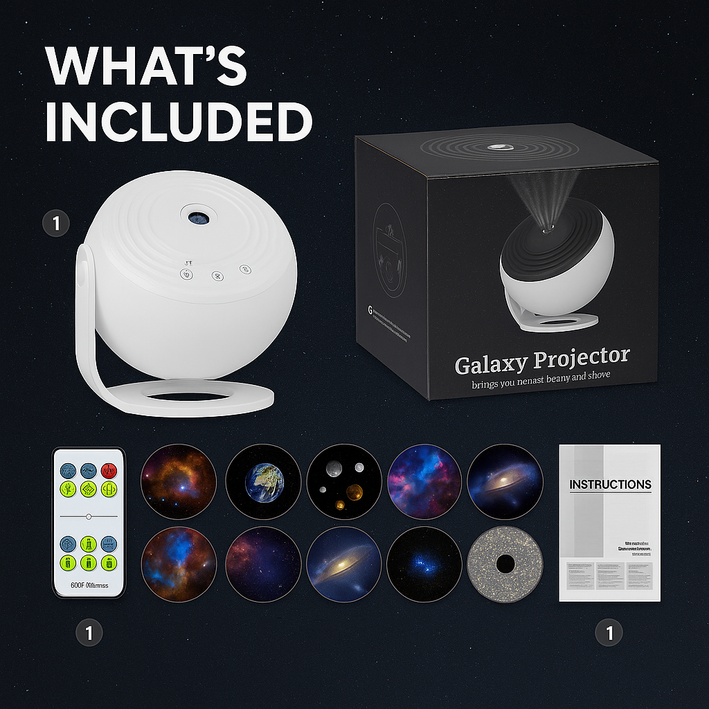 Space Projection Light Projector - Galaxy/Moon Pro Projector