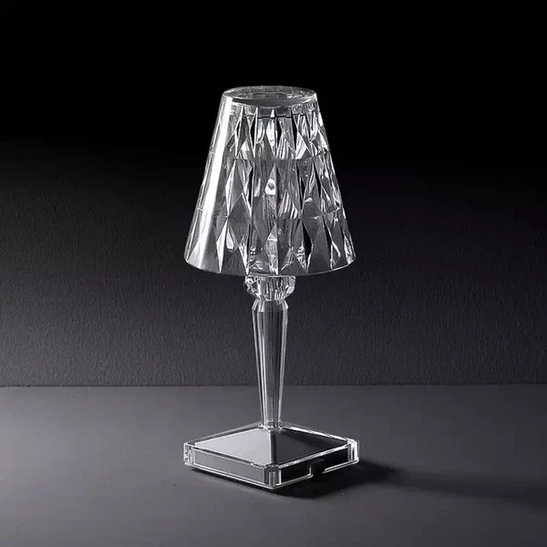 Sparkling Crystal Lamp – Touch Dimming, Rechargeable LED
