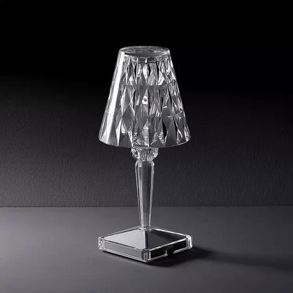 Sparkling Crystal Lamp – Touch Dimming, Rechargeable LED
