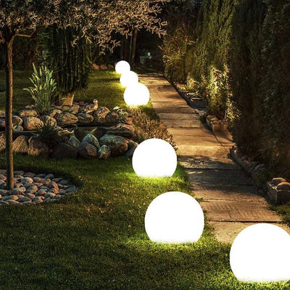 Spherical Garden Light – 16-Color RGB, Weatherproof, Remote