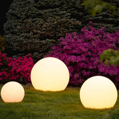 Spherical Garden Light – 16-Color RGB, Weatherproof, Remote