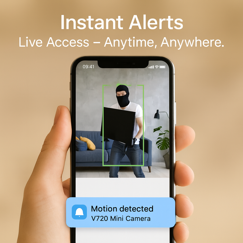 Tech Mini Wireless Hidden Camera and Audio - Tiny Surveillance