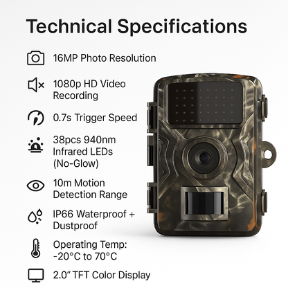 Tech Night Vision Outdoor Wildlife Animal Camera