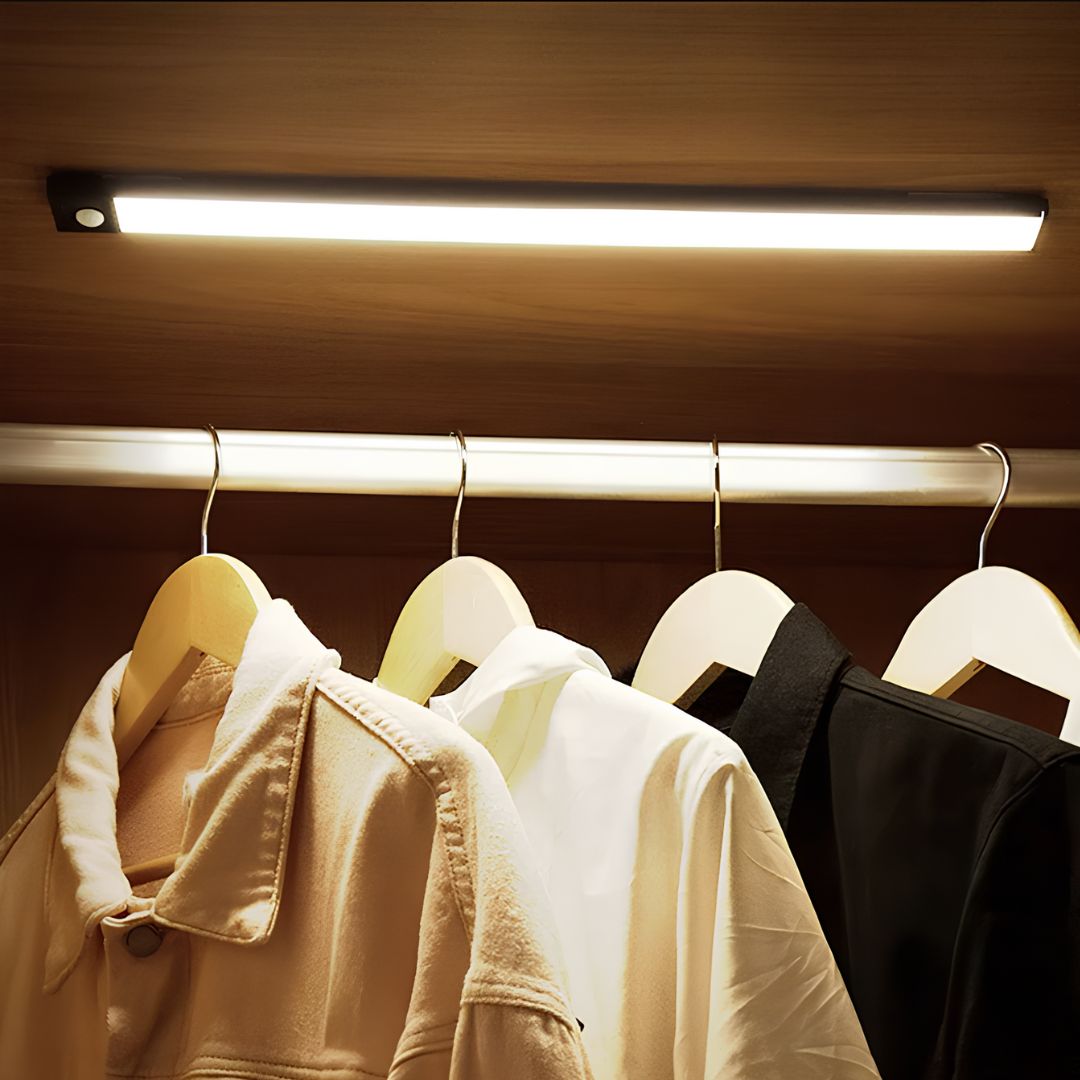 EasyStick Motion Sensor Light Bar - Rechargeable LED, Magnetic Mount