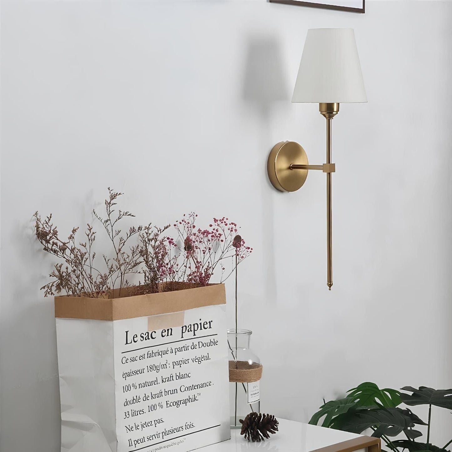 Classic Elegance Wall Light - Rechargeable LED, 16 Colors, Remote