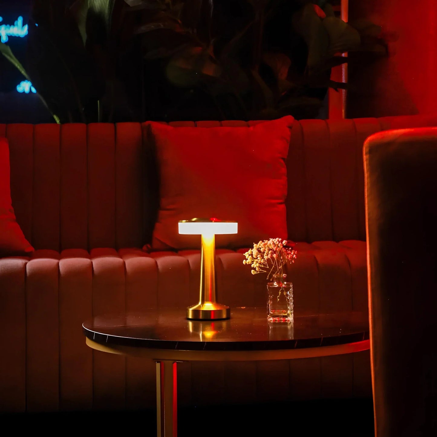 Retro Bar Table Lamp - Rechargeable LED, Touch Dimming