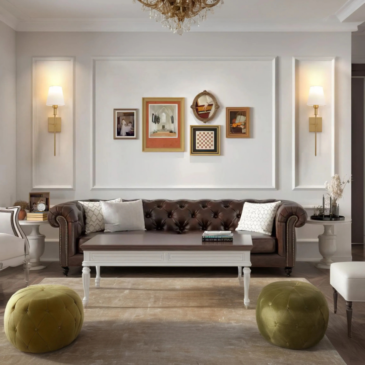 Classic Elegance Wall Light - Rechargeable LED, 16 Colors, Remote