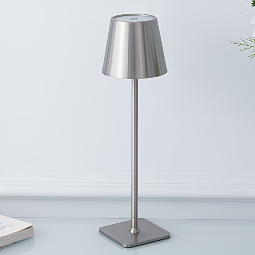 Tall Dimmable Table Lamp - Rechargeable LED, Indoor/Outdoor
