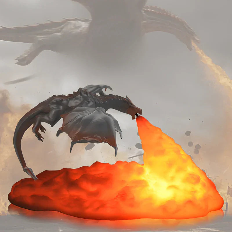 Dracarys Dragon Night Light - 3D Printed LED