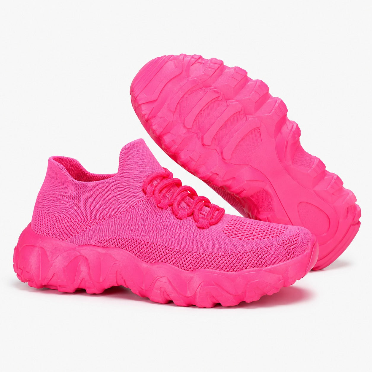 Balancestep Orthopedic Wide Toe Shoes For Women Colour Pink Front Hero Pair Outsole
