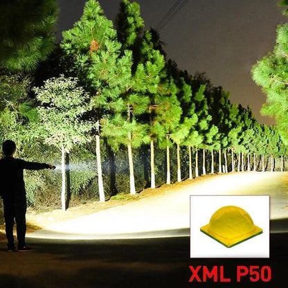 90000 Lumens Xhp50.2 Powerful Flashlight