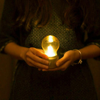 Retro Capsule Desk Lamp - Warm LED, USB Rechargeable