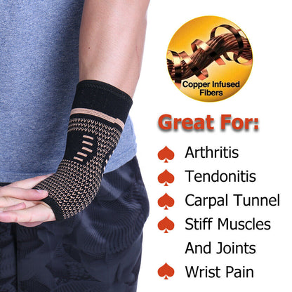 CopperRelief Wrist & Hand Brace - Pain Support Sleeve