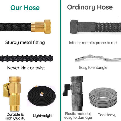 Expandable Garden Water Hose (7.6m–22.9m) – Leakproof & Tangle-Free Design