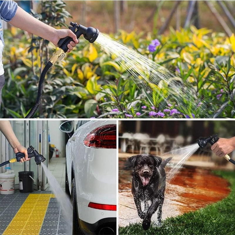 Expandable Garden Water Hose (7.6m–22.9m) – Leakproof & Tangle-Free Design