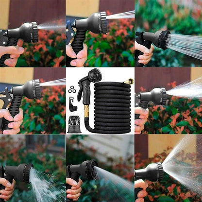 Expandable Garden Water Hose (7.6m–22.9m) – Leakproof & Tangle-Free Design