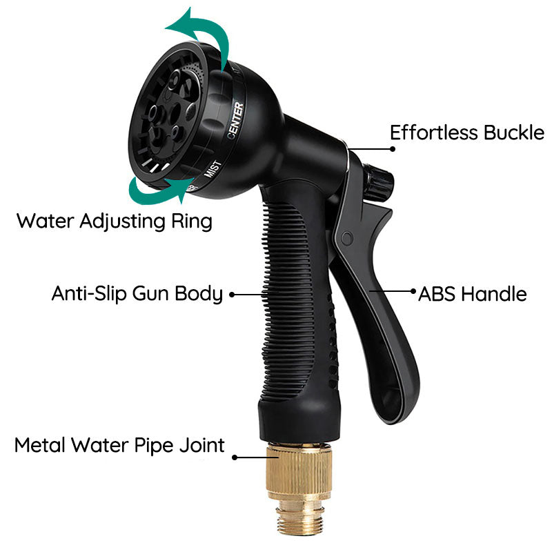 Expandable Garden Water Hose (7.6m–22.9m) – Leakproof & Tangle-Free Design