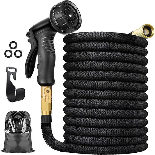 Expandable Garden Water Hose (7.6m–22.9m) – Leakproof & Tangle-Free Design