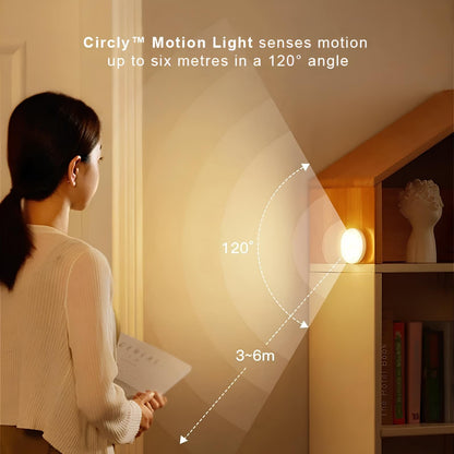 Circly Motion Sensor Night Light - Magnetic Mount, Battery/USB
