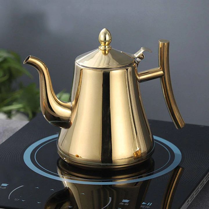 Induction Kettle With Filter - Sustainable Stainless Steel Teapot