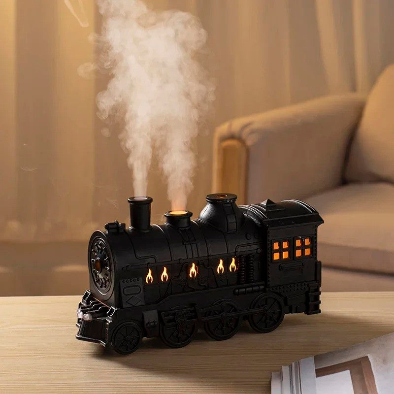Steam Locomotive Humidifier - Retro Train, Cool Mist, LED Glow