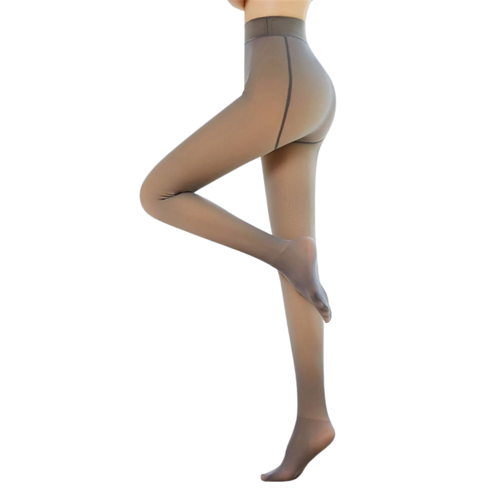 Cozy Translucent Illusion Fleece Lined Tights