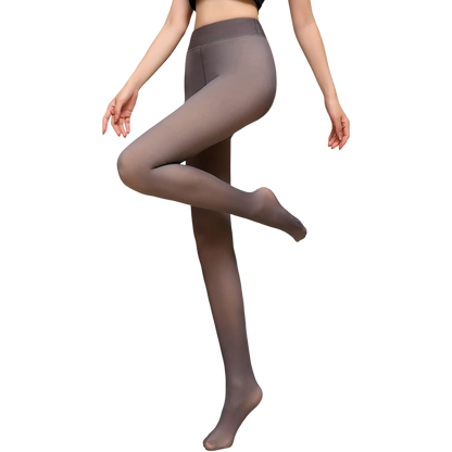 Cozy Translucent Illusion Fleece Lined Tights