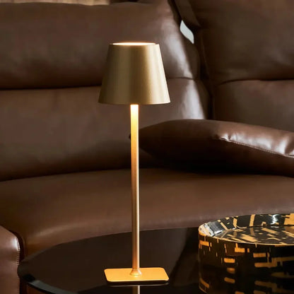 Tall Dimmable Table Lamp - Rechargeable LED, Indoor/Outdoor