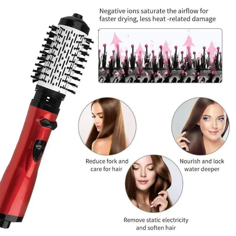 GlamBrush 3-in-1 Hair Styler Brush – For Smooth, Frizz-Free Hair
