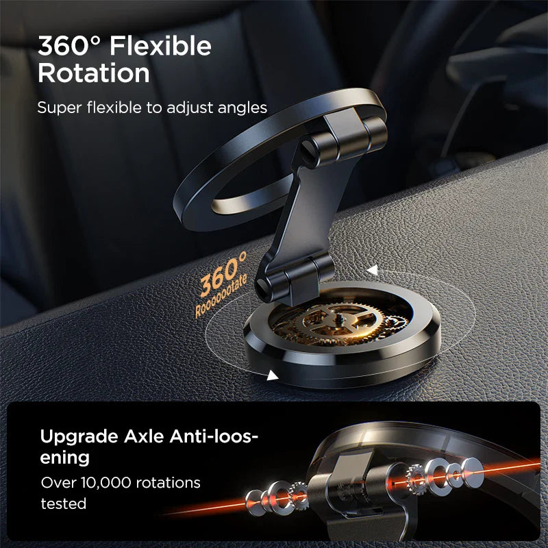 AutoGrip Car Phone Holder - Magnetic, 360° Rotation Design