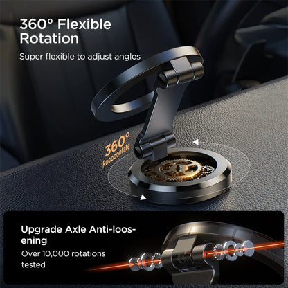 AutoGrip Car Phone Holder - Magnetic, 360° Rotation Design