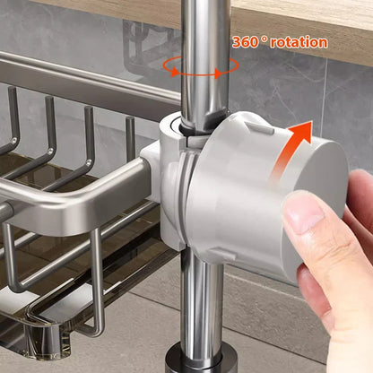 Premium-Look Aluminum Sink Organizer