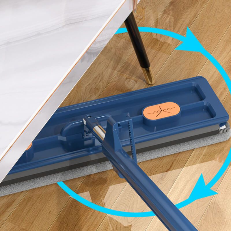 FlatEase Large Floor Mop – With Reusable Microfiber & 360° Swivel Head