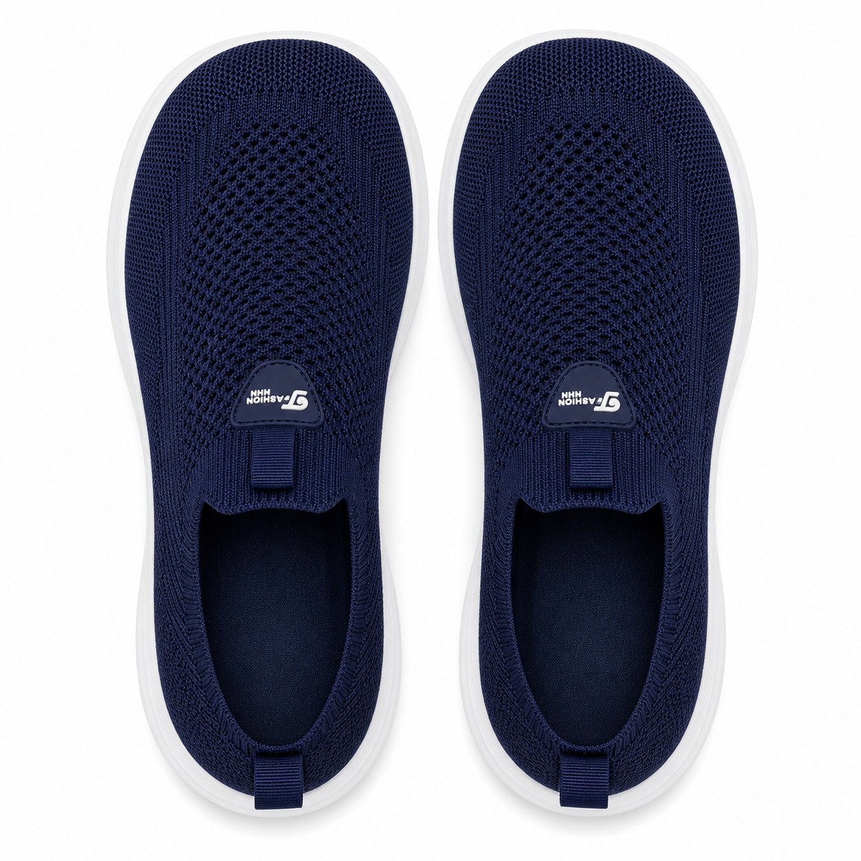 Nora Comfort Wide Toe Shoes For Women Navy Top Down Detail