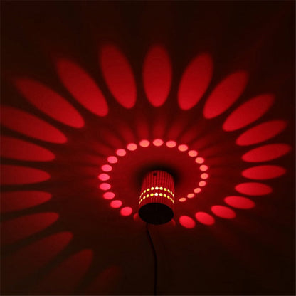 Spiral Light Ceiling/Wall Fixture - 7-Color Pattern Glow
