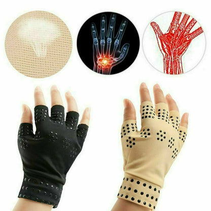 Arthritis Relief Gloves - Magnetic Compression for Hand Support & Swelling
