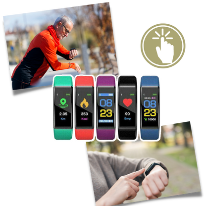 AgeWell Senior Smartwatch - Wellness & Safety Tracker