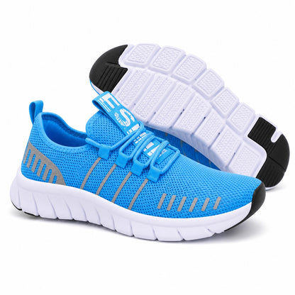 Stride Colorful Outdoor Walking Shoes For Women Colour Sky Blue Front Hero Pair Sole