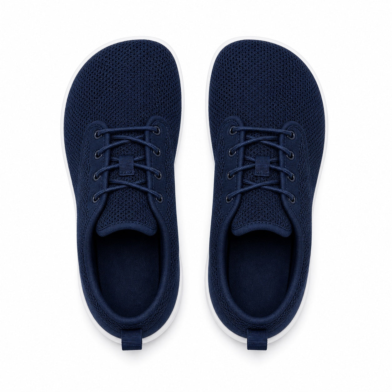 Terra Wide Fit Shoes For Women Navy White Top Down Detail
