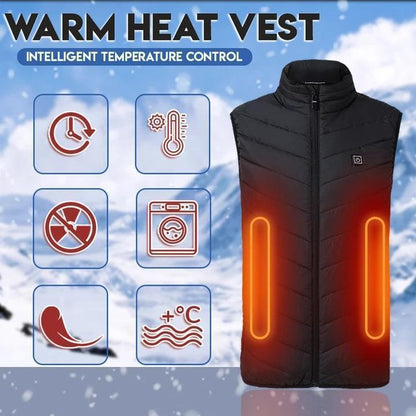 Outdoor Heated Vest with Adjustable Heat Levels