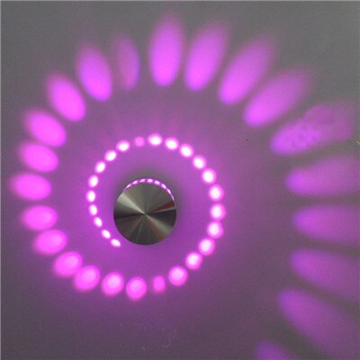 Spiral Light Ceiling/Wall Fixture - 7-Color Pattern Glow