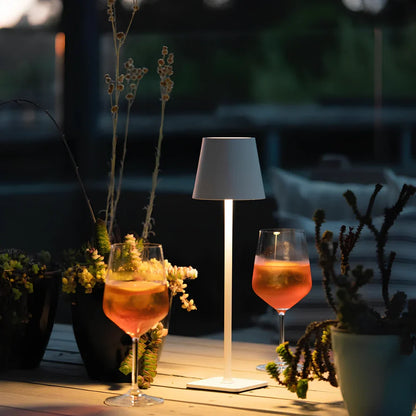 Tall Dimmable Table Lamp - Rechargeable LED, Indoor/Outdoor