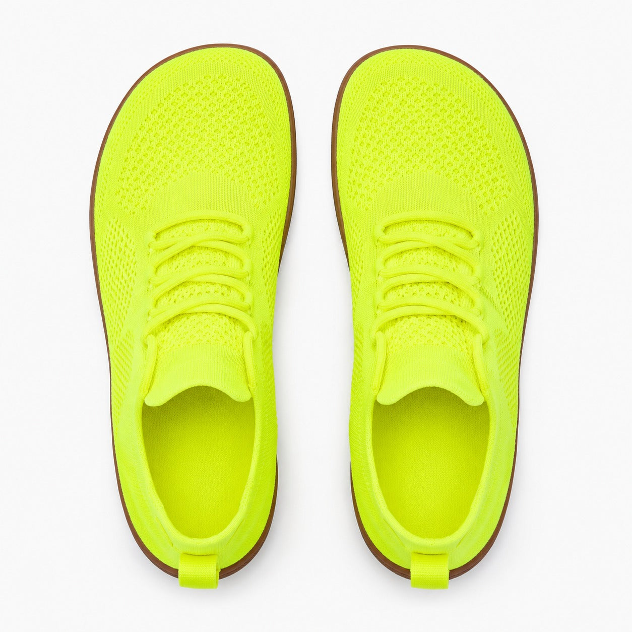 Zenn Wide Toe Barefoot Shoes For Women Colour Lime Top Down Detail